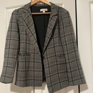 Amour Vert multicolored plaid blazer